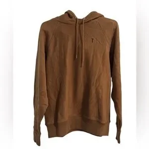 Thakoon Tops Thakoon Nwt Womens Cacao Brown Hoodie Size Medium Embroidered Logo On Chest Poshmark